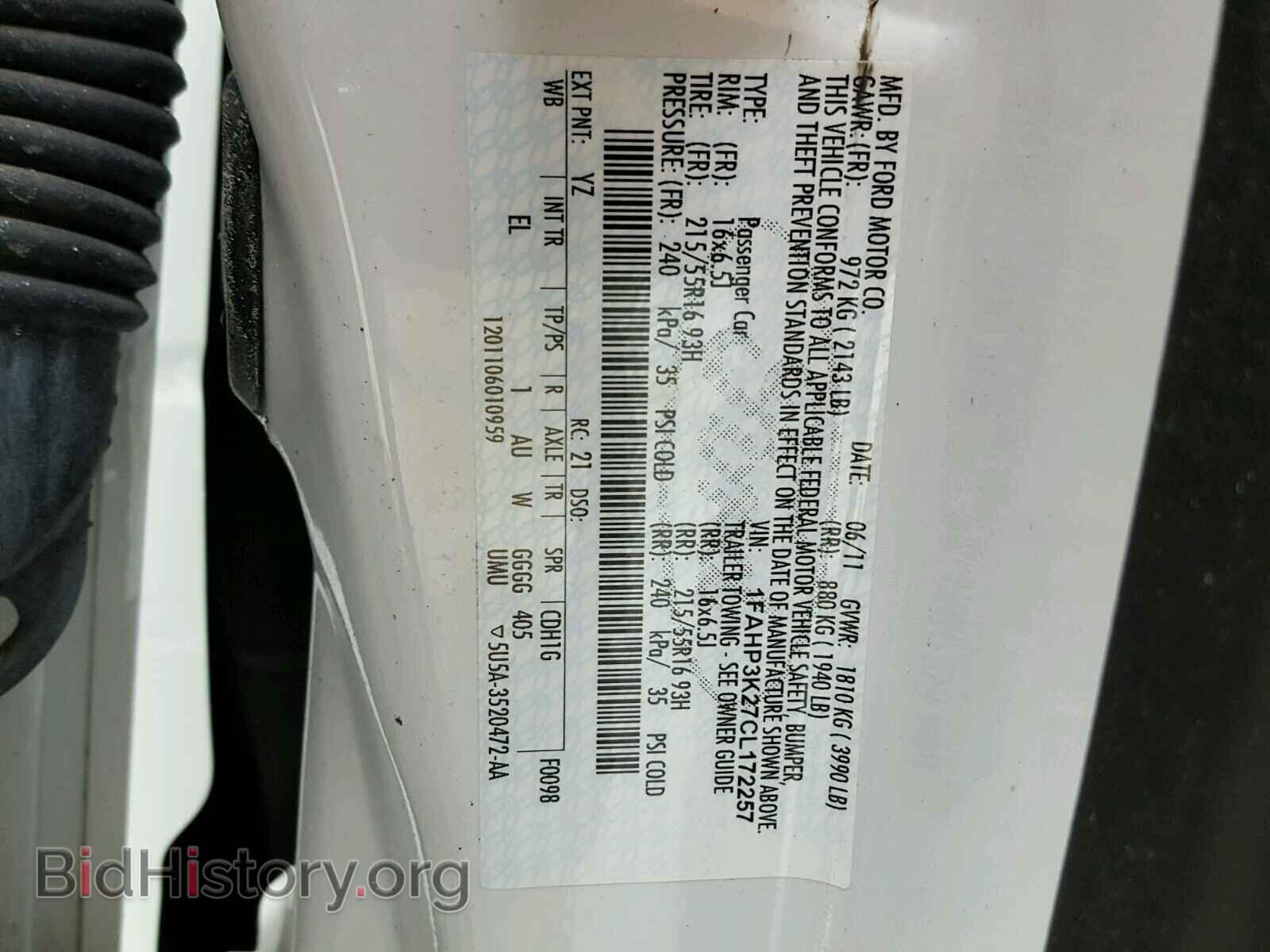 2012 FORD FOCUS - VIN: 1FAHP3K27CL172257 - Photo 10