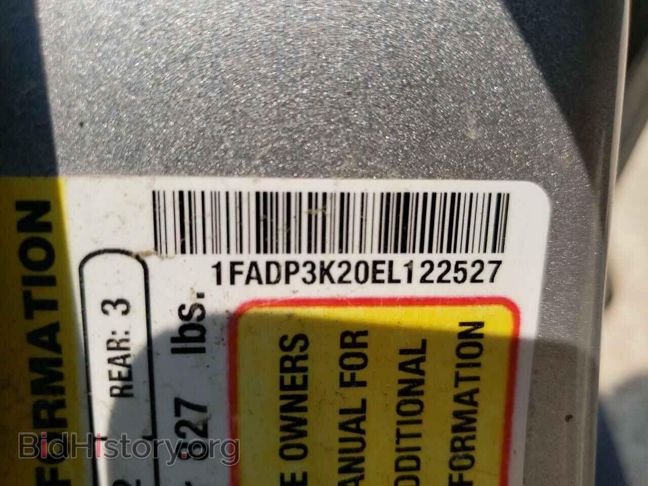 2014 FORD FOCUS - VIN: 1FADP3K20EL122527 - Фото 10