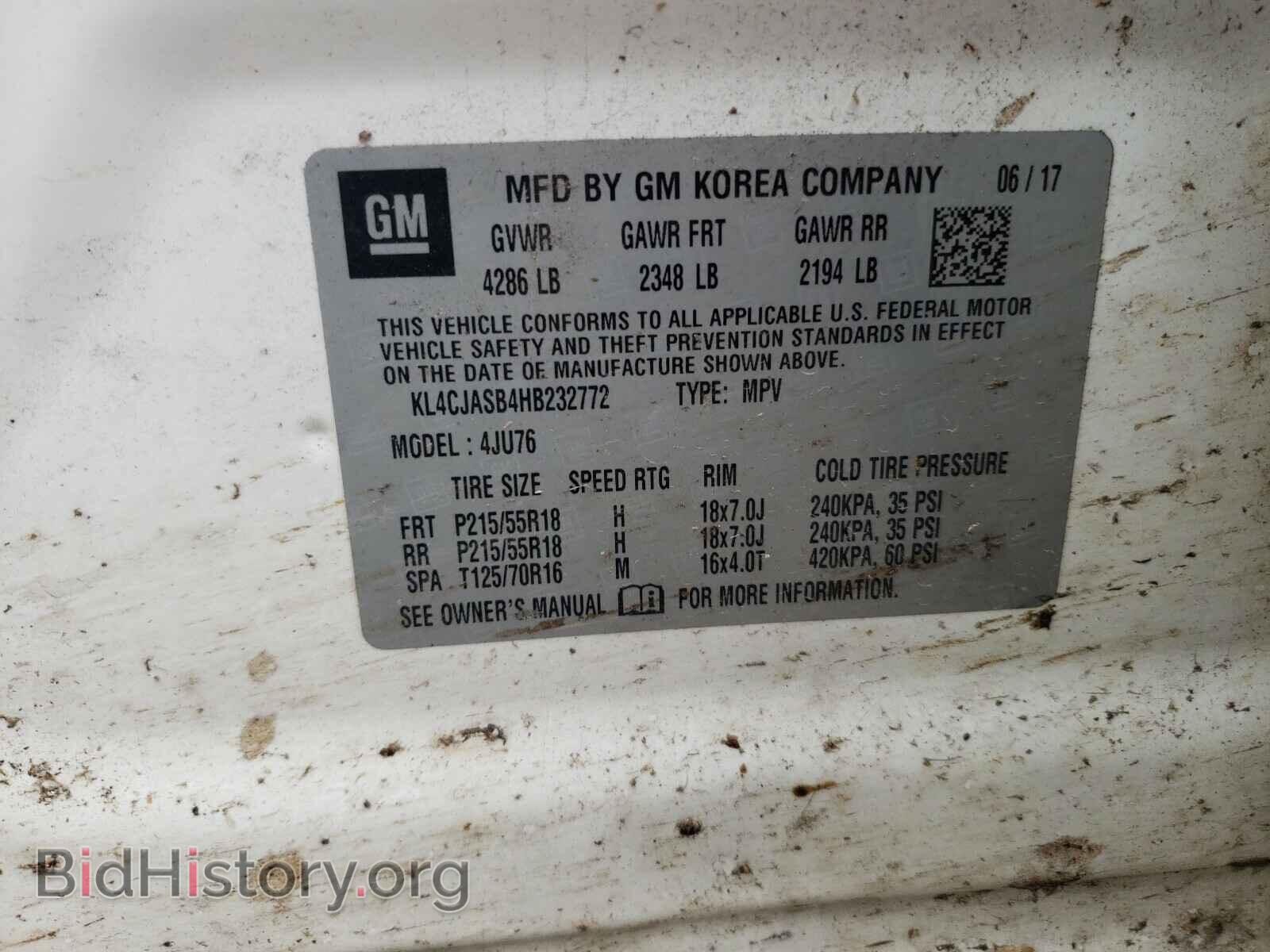 2017 BUICK ENCORE - VIN: KL4CJASB4HB232772 - Photo 10