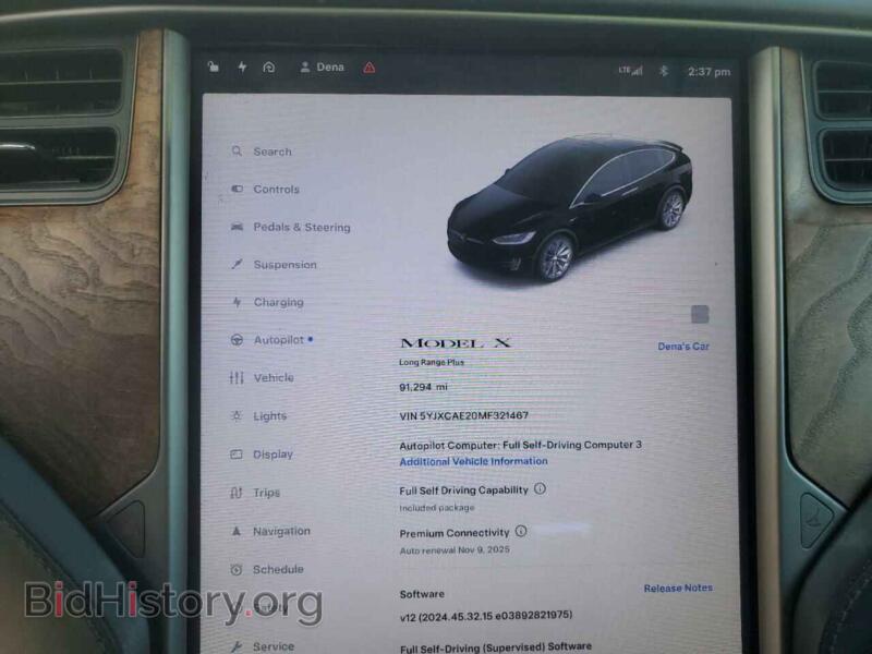 2021 Tesla MODEL X (VIN 5YJXCAE20MF321467) — фото 9 из 16