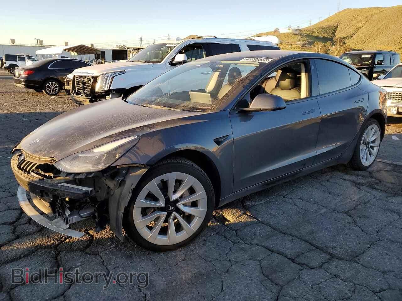 Photo 5YJ3E1EB0NF131808 - TESLA MODEL 3 2022