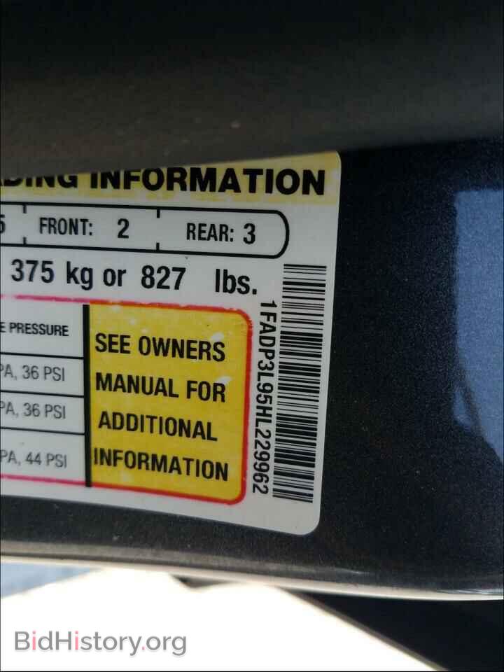 2017 FORD FOCUS - VIN: 1FADP3L95HL229962 - Фото 10
