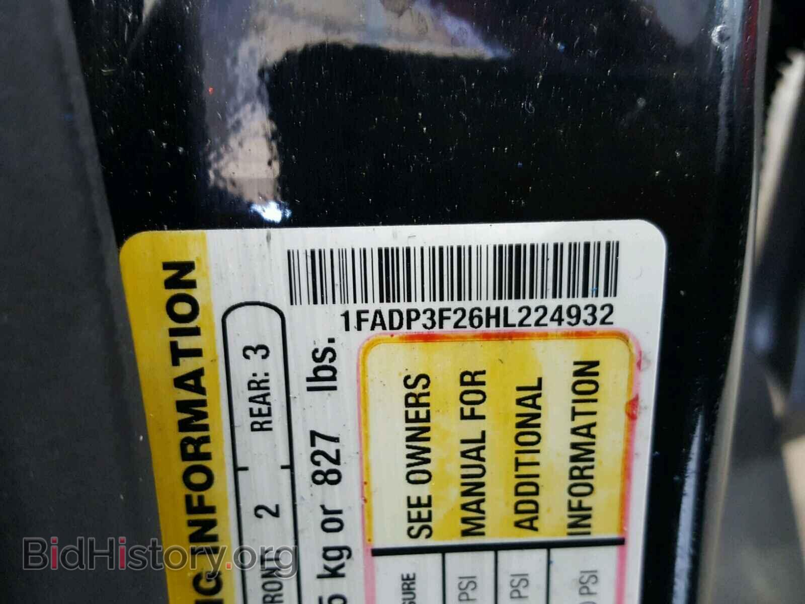 2017 FORD FOCUS - VIN: 1FADP3F26HL224932 - Photo 10