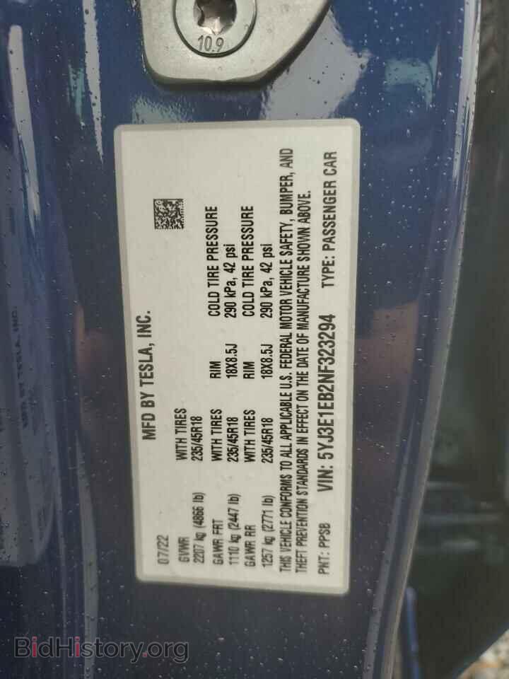 2022 TESLA MODEL 3 - VIN: 5YJ3E1EB2NF323294 - Photo 12