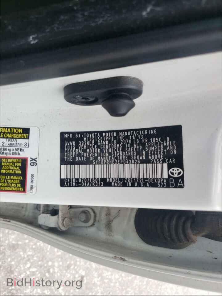 2014 TOYOTA COROLLA - VIN: 5YFBPRHE2EP043826 - Photo 10
