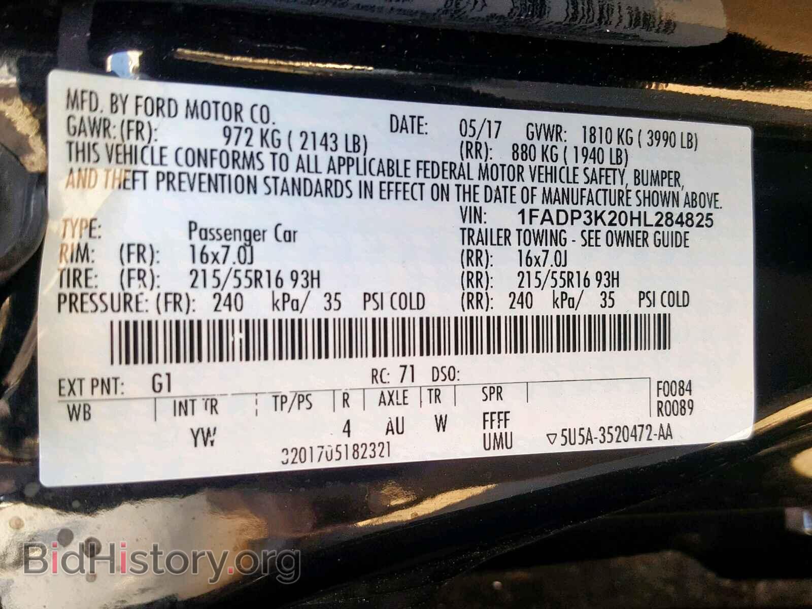 2017 FORD FOCUS SE - VIN: 1FADP3K20HL284825 - Фото 10
