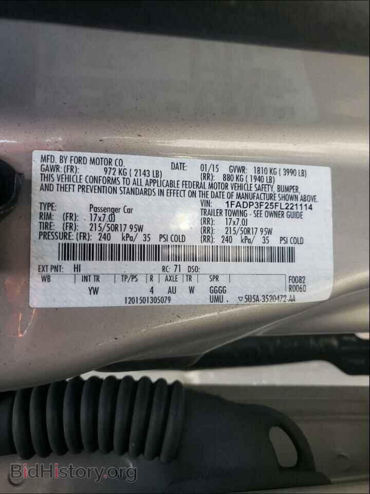 2015 FORD FOCUS - VIN: 1FADP3F25FL221114 - Photo 10