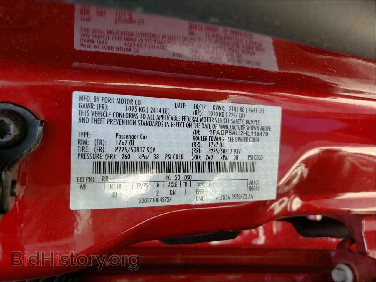 2017 FORD CMAX - VIN: 1FADP5AU2HL118479 - Photo 10