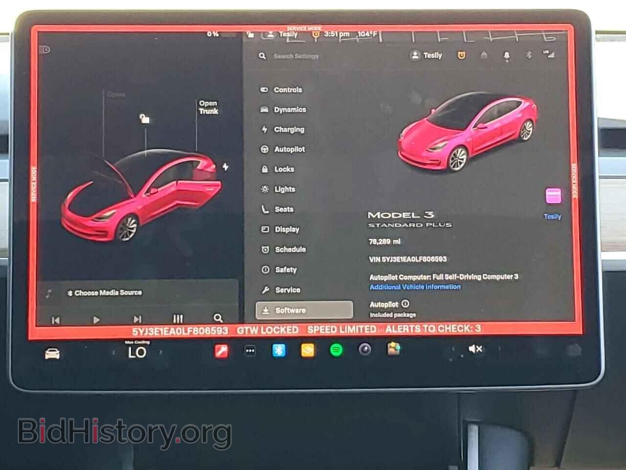 2020 TESLA MODEL 3 - VIN: 5YJ3E1EA0LF806593 - Photo 9