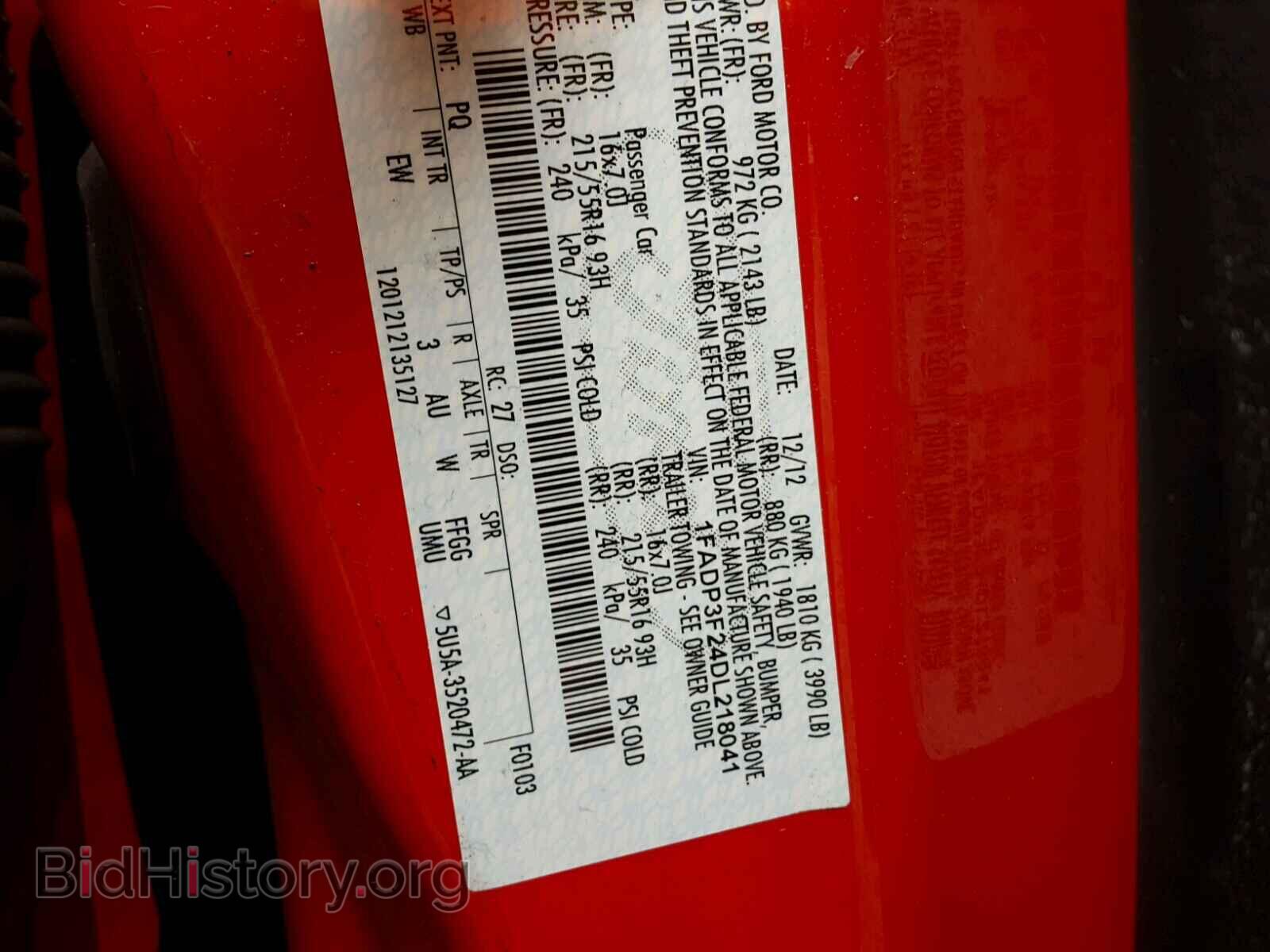 2013 FORD FOCUS - VIN: 1FADP3F24DL218041 - Photo 10