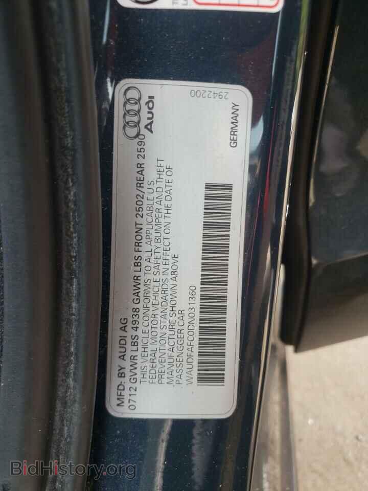 2013 AUDI A6 - VIN: WAUDFAFC0DN031360 - Фото 10