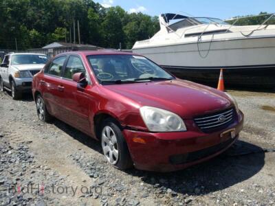 2007 Kia OPTIMA Optima LX, красный — VIN KNAGE123775139422, Copart