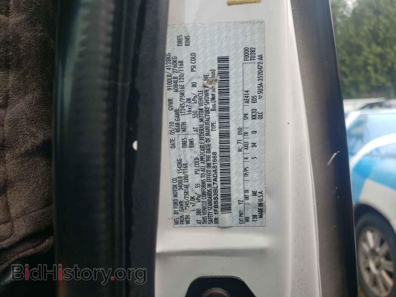 2010 FORD ECONOLINE - VIN: 1FBSS3BL7ADA81668 - Photo 10
