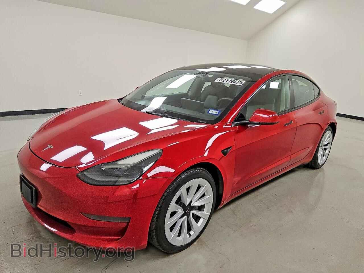 Photo 5YJ3E1EA5NF188304 - TESLA MODEL 3 2022