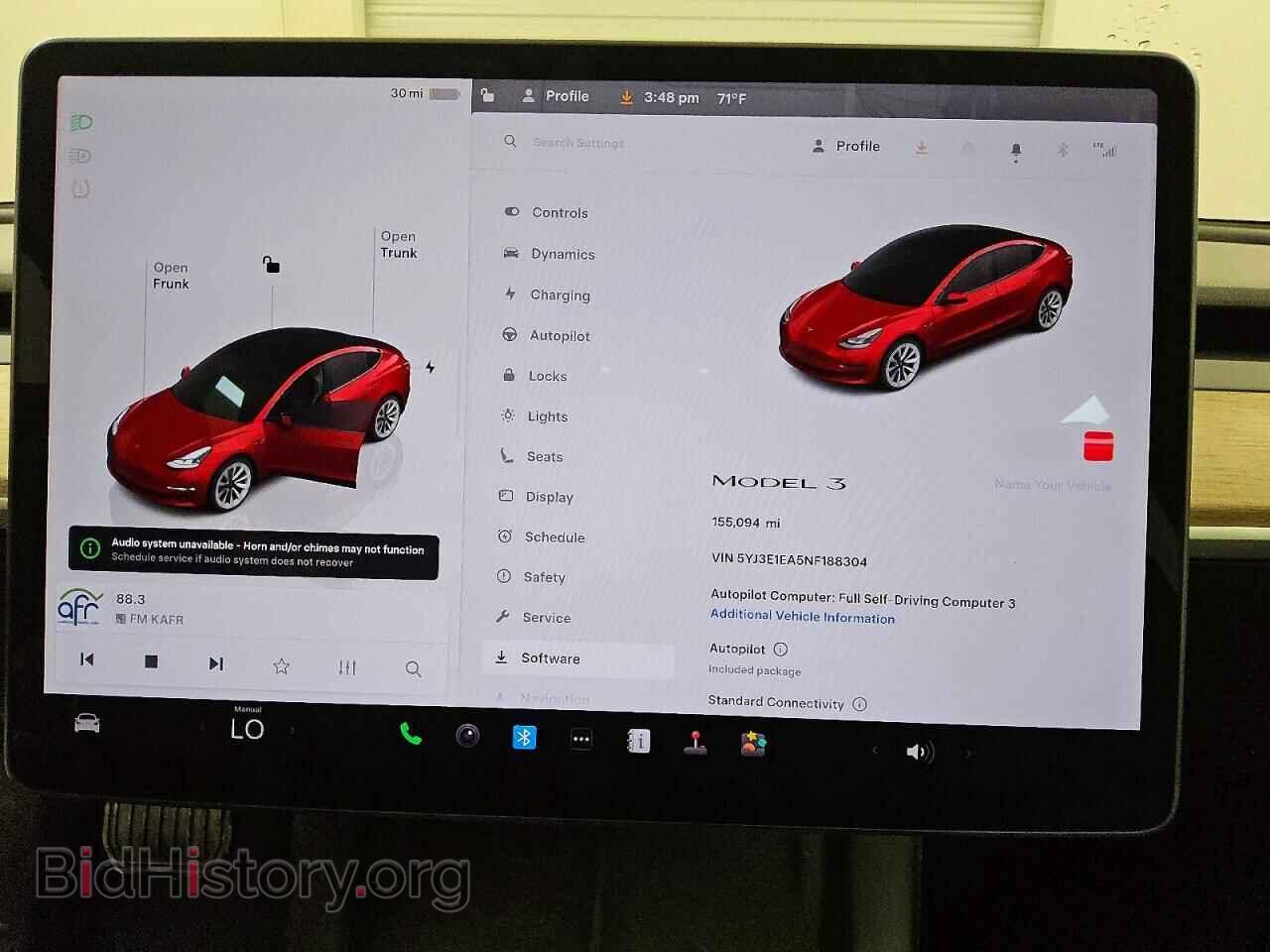 2022 TESLA MODEL 3 - VIN: 5YJ3E1EA5NF188304 - Фото 9