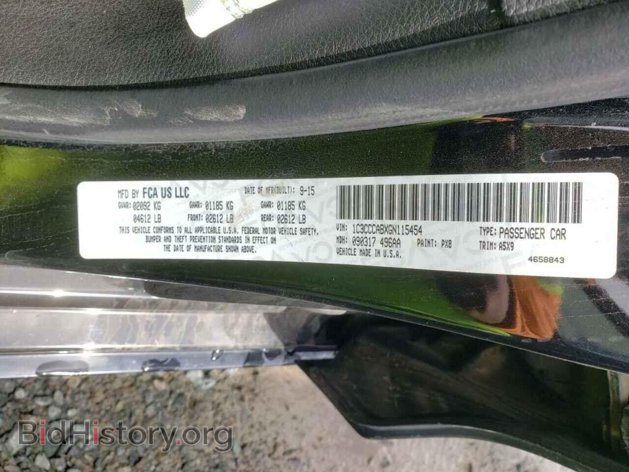 2016 CHRYSLER 200 - VIN: 1C3CCCABXGN115454 - Фото 10