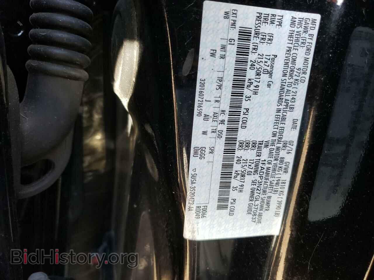2016 FORD FOCUS - VIN: 1FADP3N27GL370837 - Фото 13