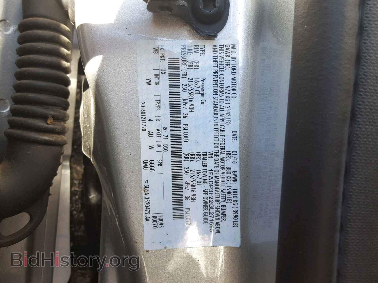 2016 FORD FOCUS - VIN: 1FADP3F22GL271695 - Photo 10