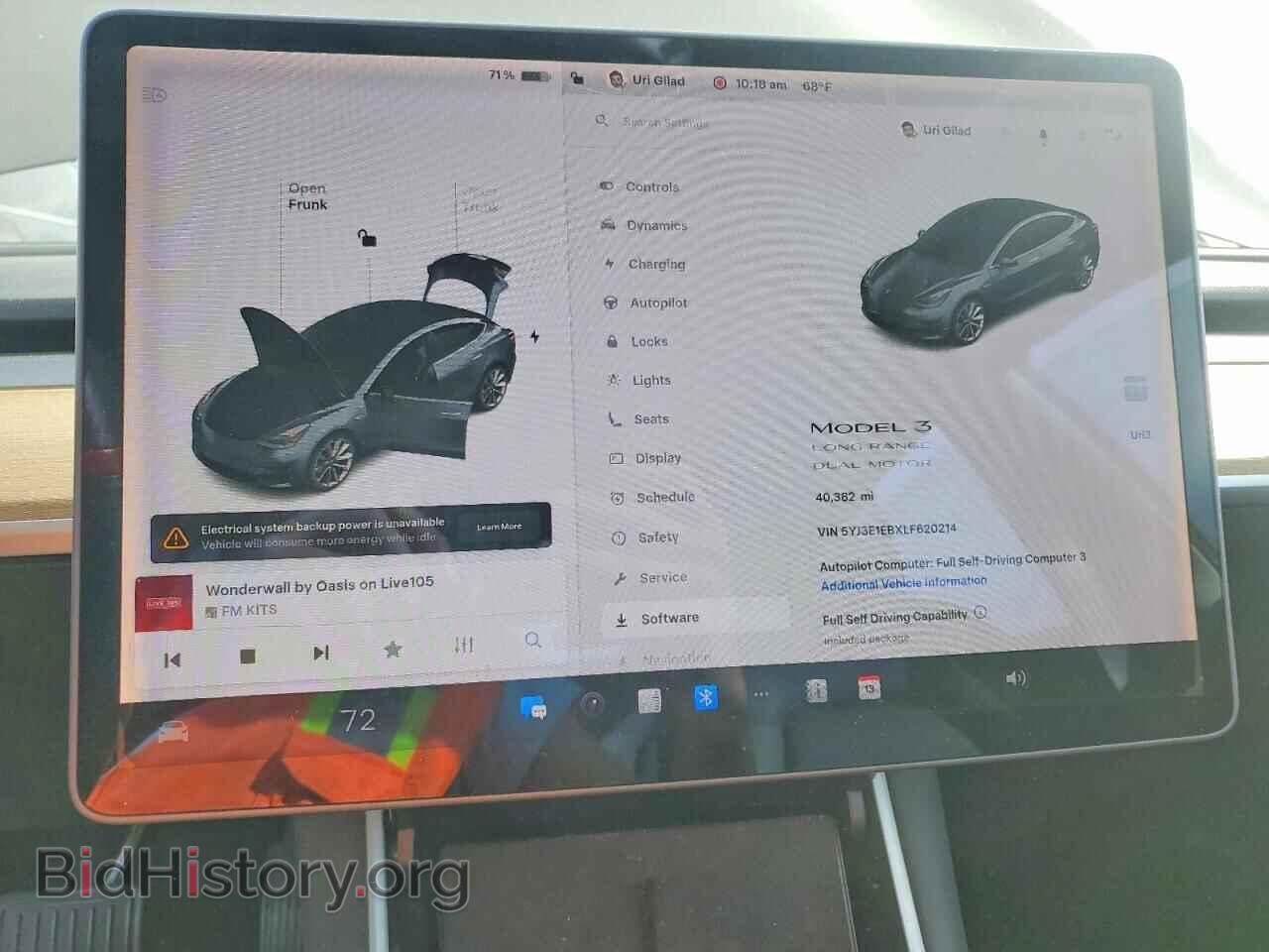 2020 TESLA MODEL 3 - VIN: 5YJ3E1EBXLF620214 - Photo 9