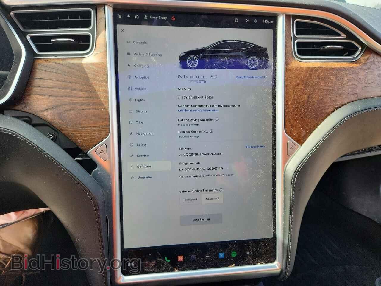 2017 TESLA MODEL S - VIN: 5YJSA1E2XHF190831 - Photo 9