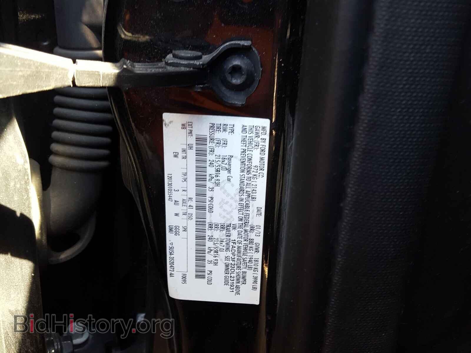 2013 FORD FOCUS - VIN: 1FADP3F23DL231931 - Фото 10