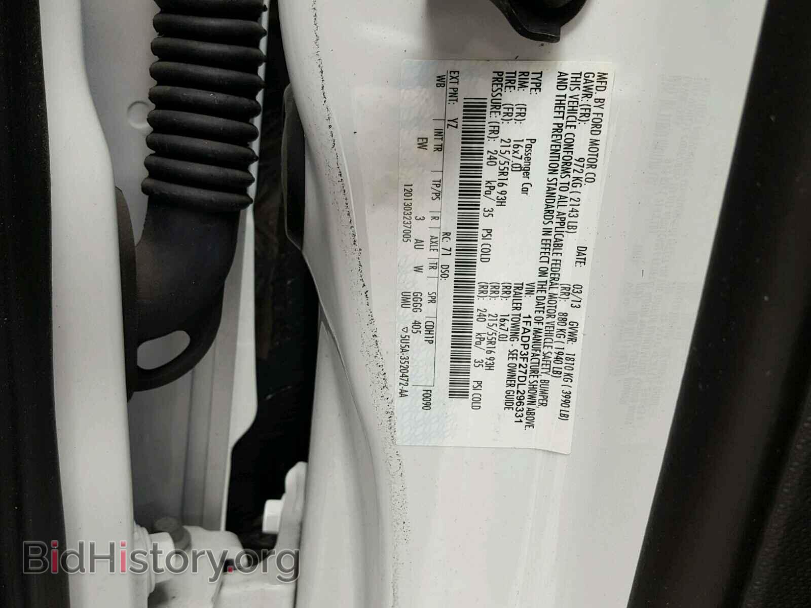 2013 FORD FOCUS - VIN: 1FADP3F27DL296331 - Photo 10