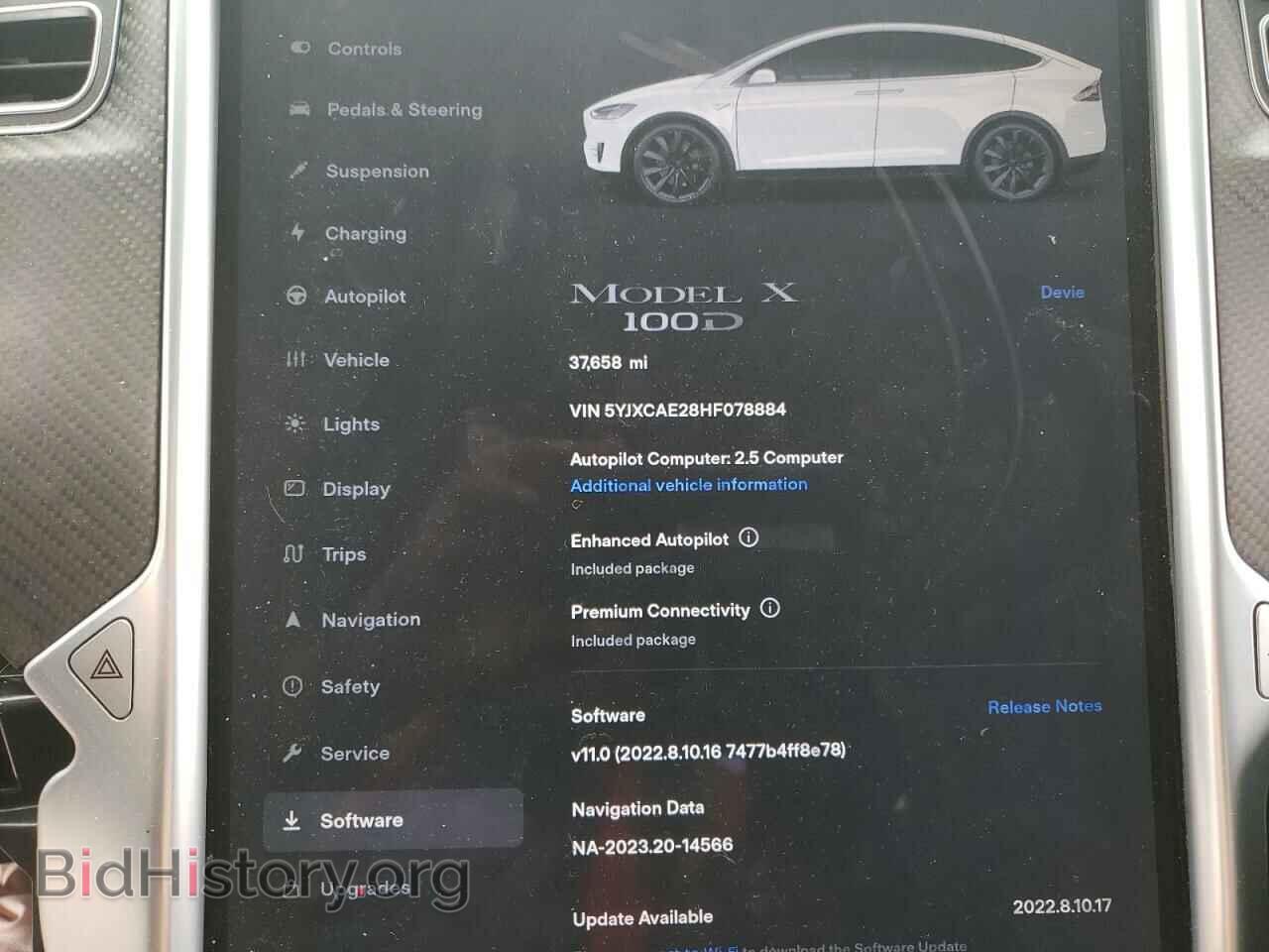 2017 TESLA MODEL X - VIN: 5YJXCAE28HF078884 - Photo 9