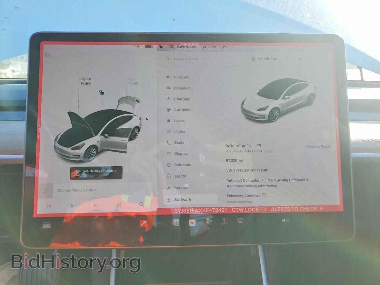 2019 TESLA MODEL 3 - VIN: 5YJ3E1EAXKF472491 - Photo 9