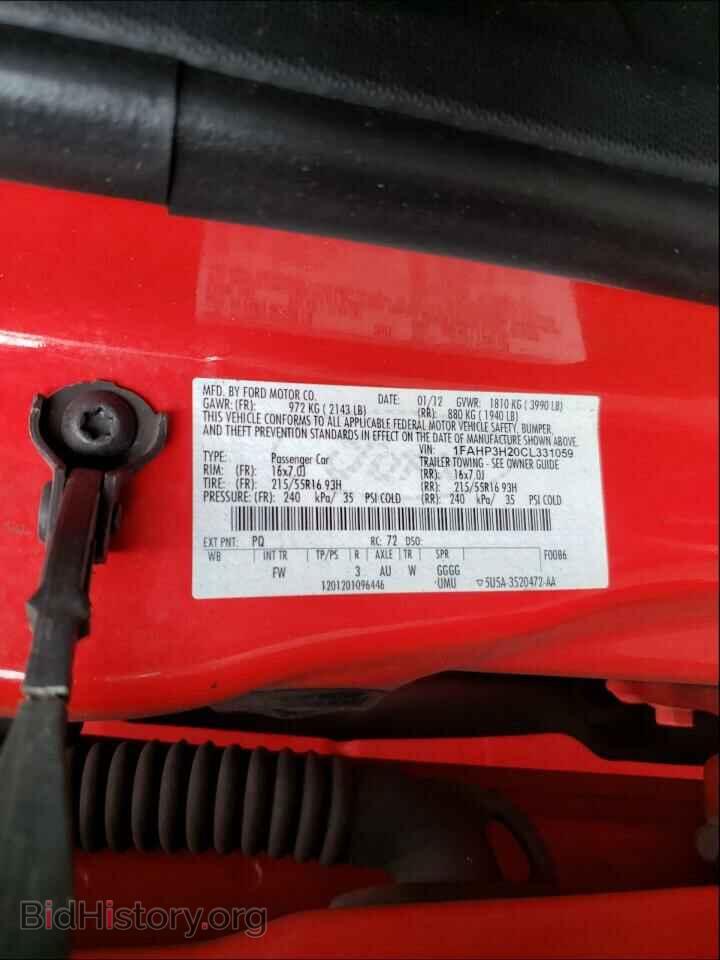 2012 FORD FOCUS - VIN: 1FAHP3H20CL331059 - Photo 10