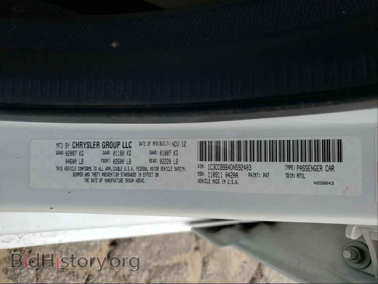 2013 CHRYSLER 200 - VIN: 1C3CCBBB4DN592403 - Photo 10
