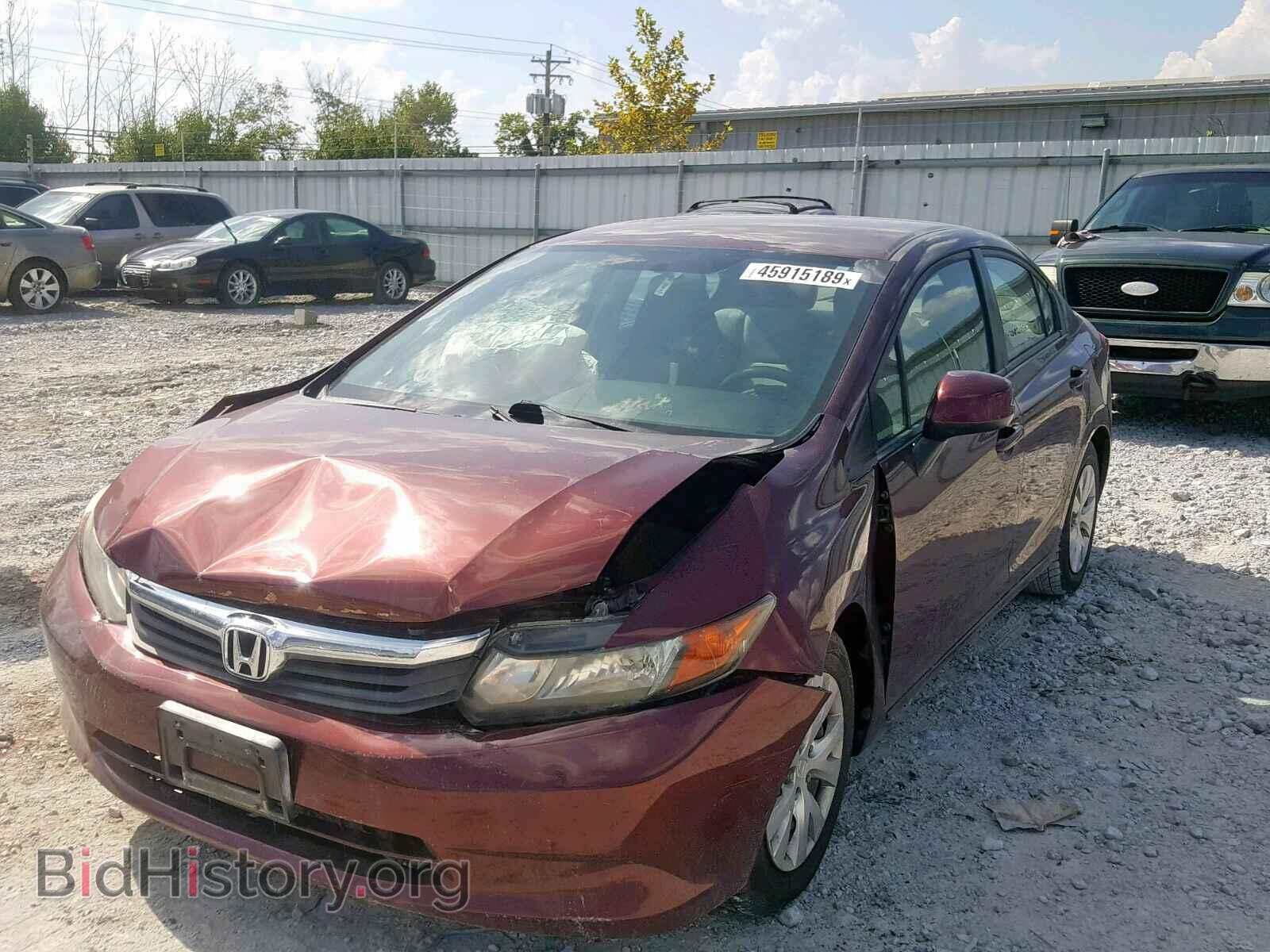 2012 HONDA CIVIC LX - VIN: 19XFB2F5XCE033005 - Фото 2