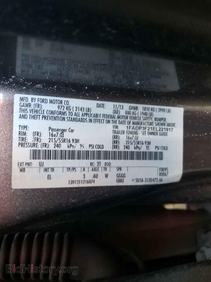 2014 FORD FOCUS - VIN: 1FADP3F21EL221917 - Photo 10
