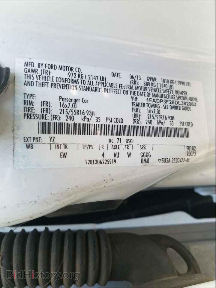 2013 FORD FOCUS - VIN: 1FADP3F26DL382083 - Фото 10
