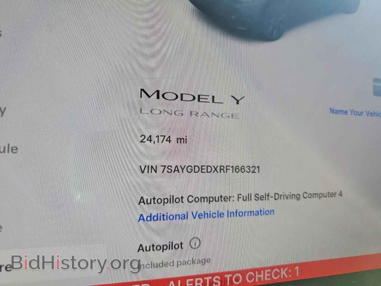 2024 TESLA MODEL Y - VIN: 7SAYGDEDXRF166321 - Photo 9