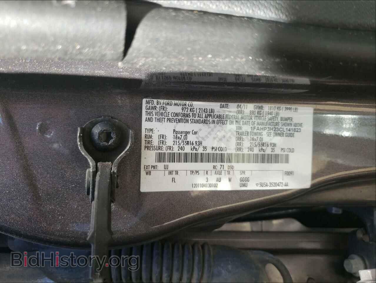 2012 FORD FOCUS - VIN: 1FAHP3H23CL141823 - Фото 10