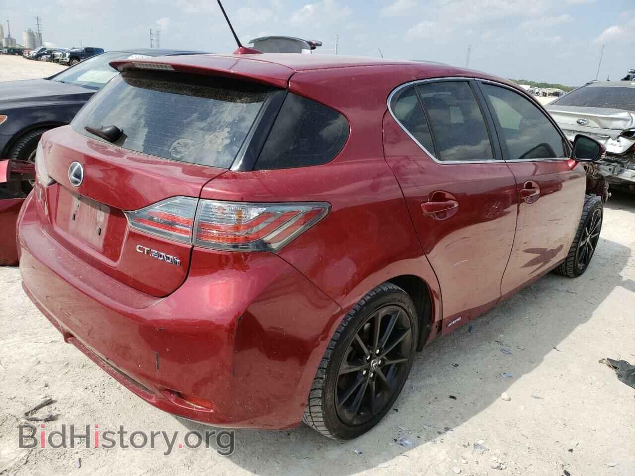 2012 LEXUS CT 200 - VIN: JTHKD5BH3C2080625 - Фото 3
