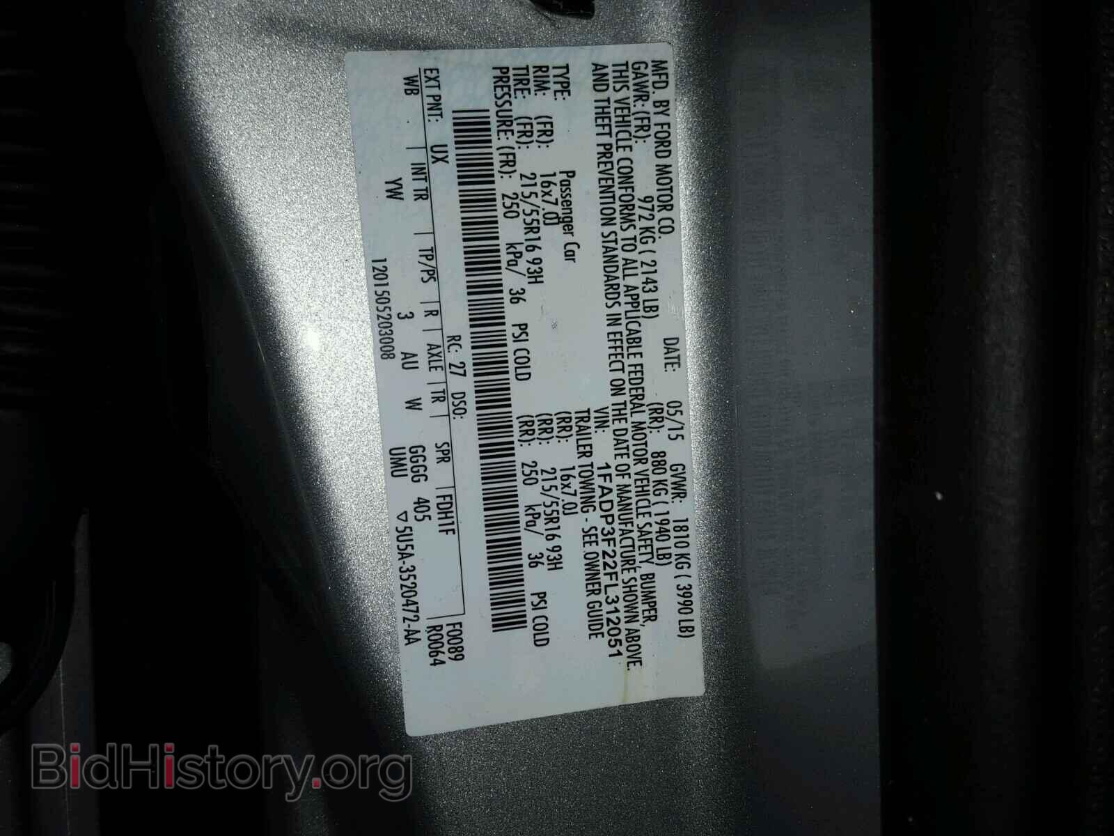 2015 FORD FOCUS - VIN: 1FADP3F22FL312051 - Photo 10