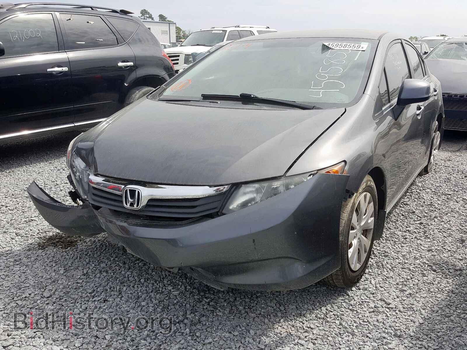 2012 HONDA CIVIC - VIN: 2HGFB2F55CH570418 - Фото 2