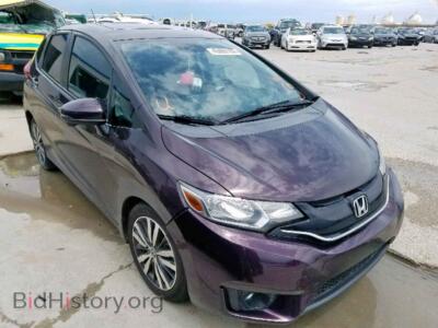 2015 Honda FIT FIT EX, фиолетовый — VIN 3HGGK5H88FM766842, Copart