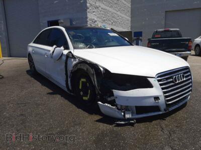 2012 Audi A8 A8 L Quatt, white — VIN WAURVAFDXCN011228, Copart