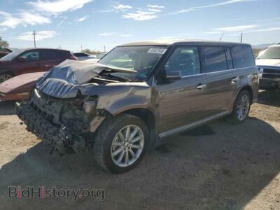 2019 Ford FLEX Limited, brown — VIN 2FMGK5D80KBA20574, Copart