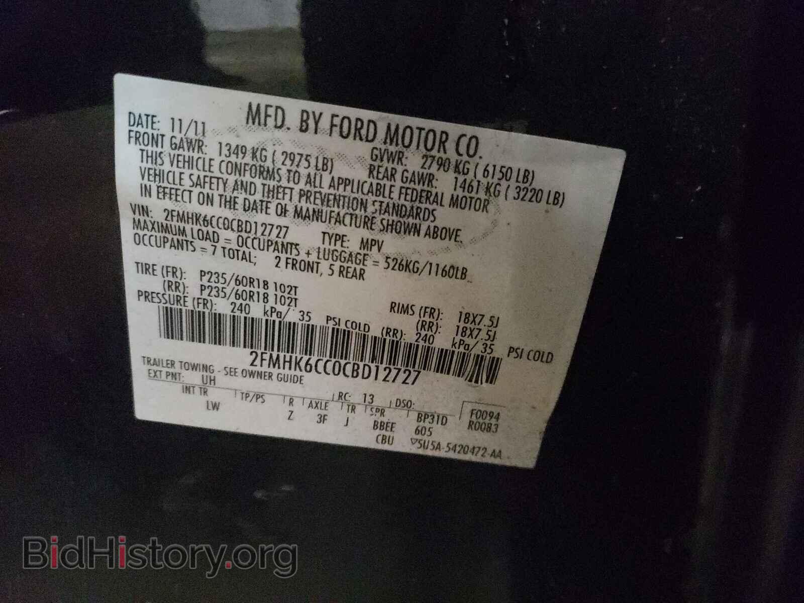 2012 FORD FLEX - VIN: 2FMHK6CC0CBD12727 - Photo 10