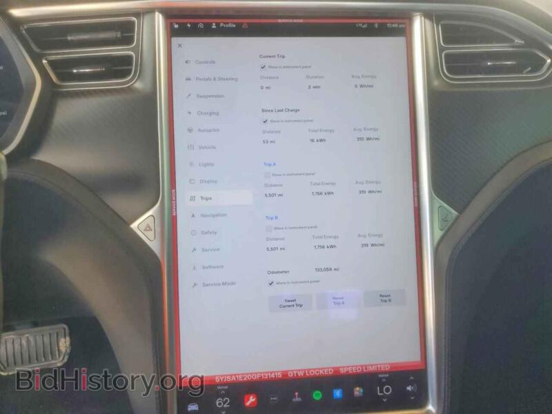 2016 Tesla MODEL S (VIN 5YJSA1E20GF131415) — фото 9 из 14