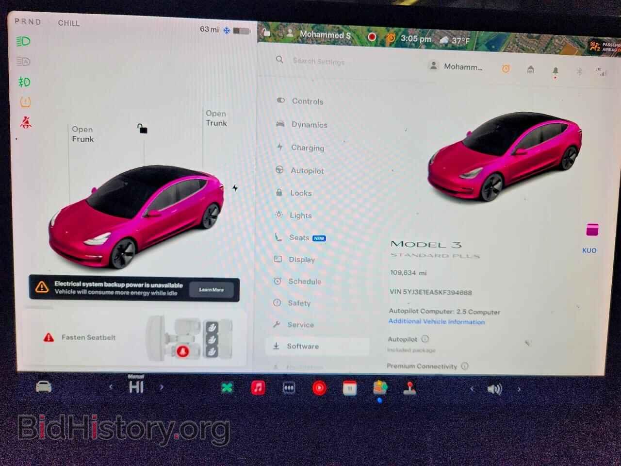 2019 TESLA MODEL 3 - VIN: 5YJ3E1EA5KF394668 - Photo 9