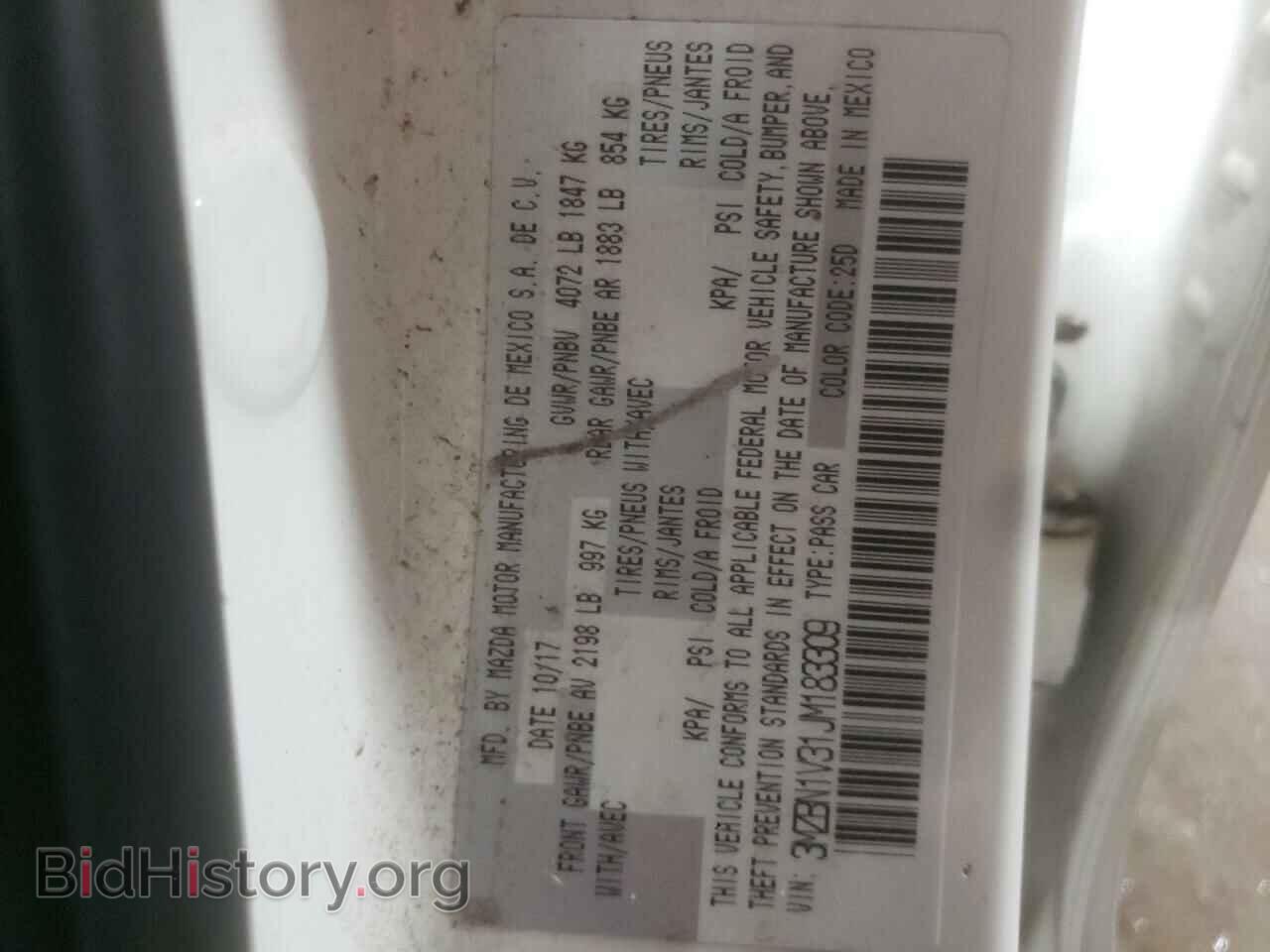2018 MAZDA 3 - VIN: 3MZBN1V31JM183309 - Фото 10