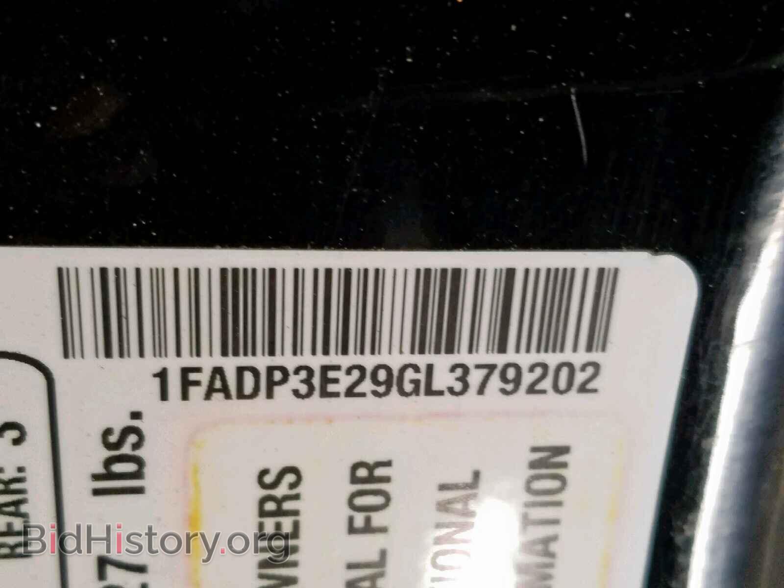 2016 FORD FOCUS - VIN: 1FADP3E29GL379202 - Фото 10