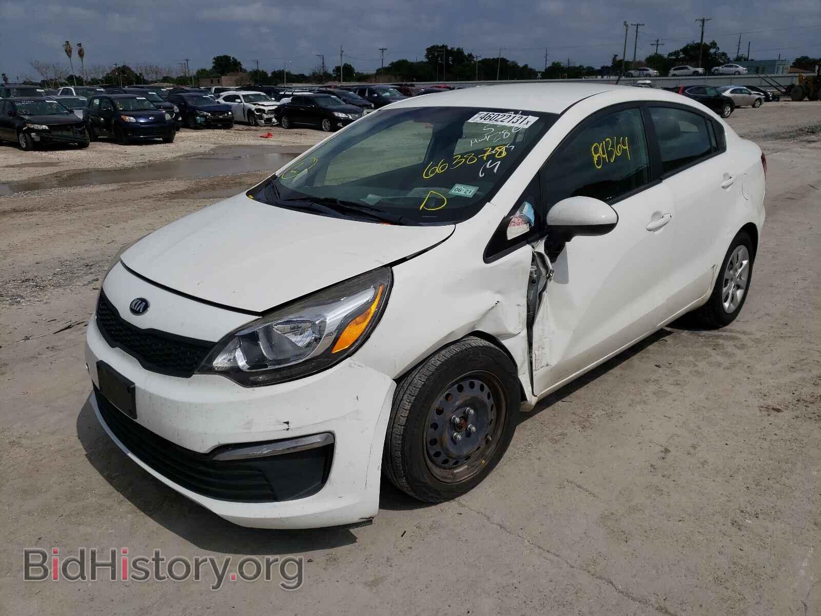 2016 KIA RIO - VIN: KNADM4A33G6663878 - Фото 2