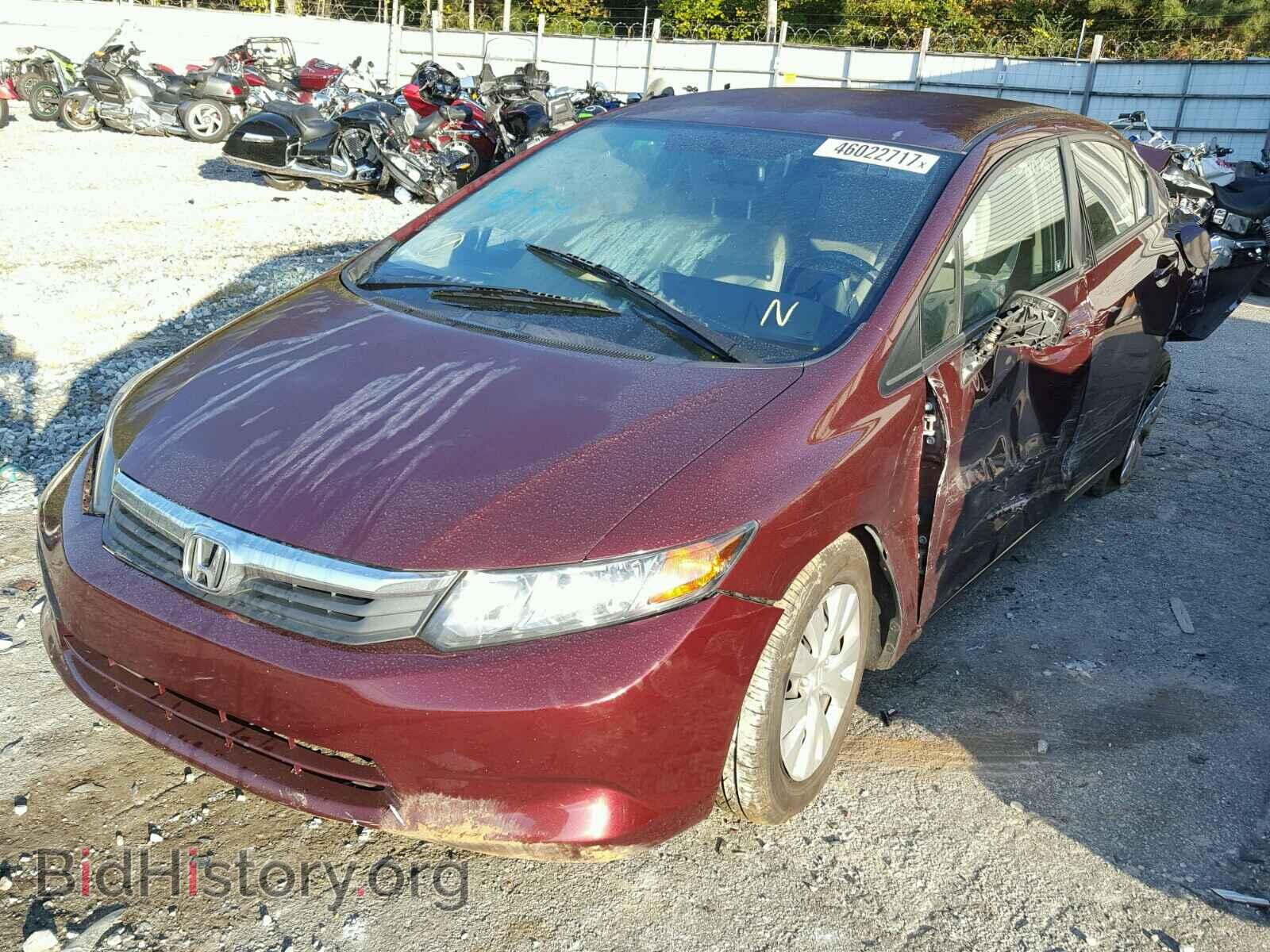 2012 HONDA CIVIC - VIN: 19XFB2F51CE351515 - Фото 2