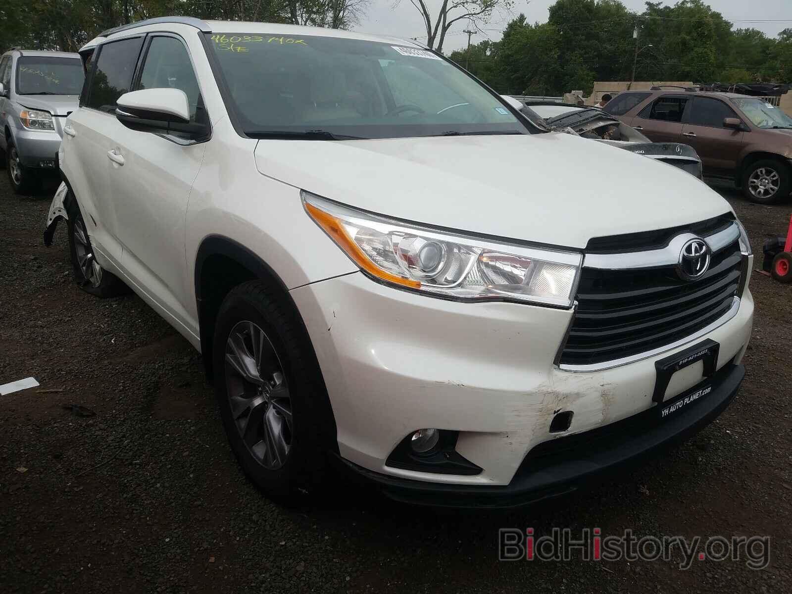 Фотография 5TDJKRFH3ES018836 - TOYOTA HIGHLANDER 2014