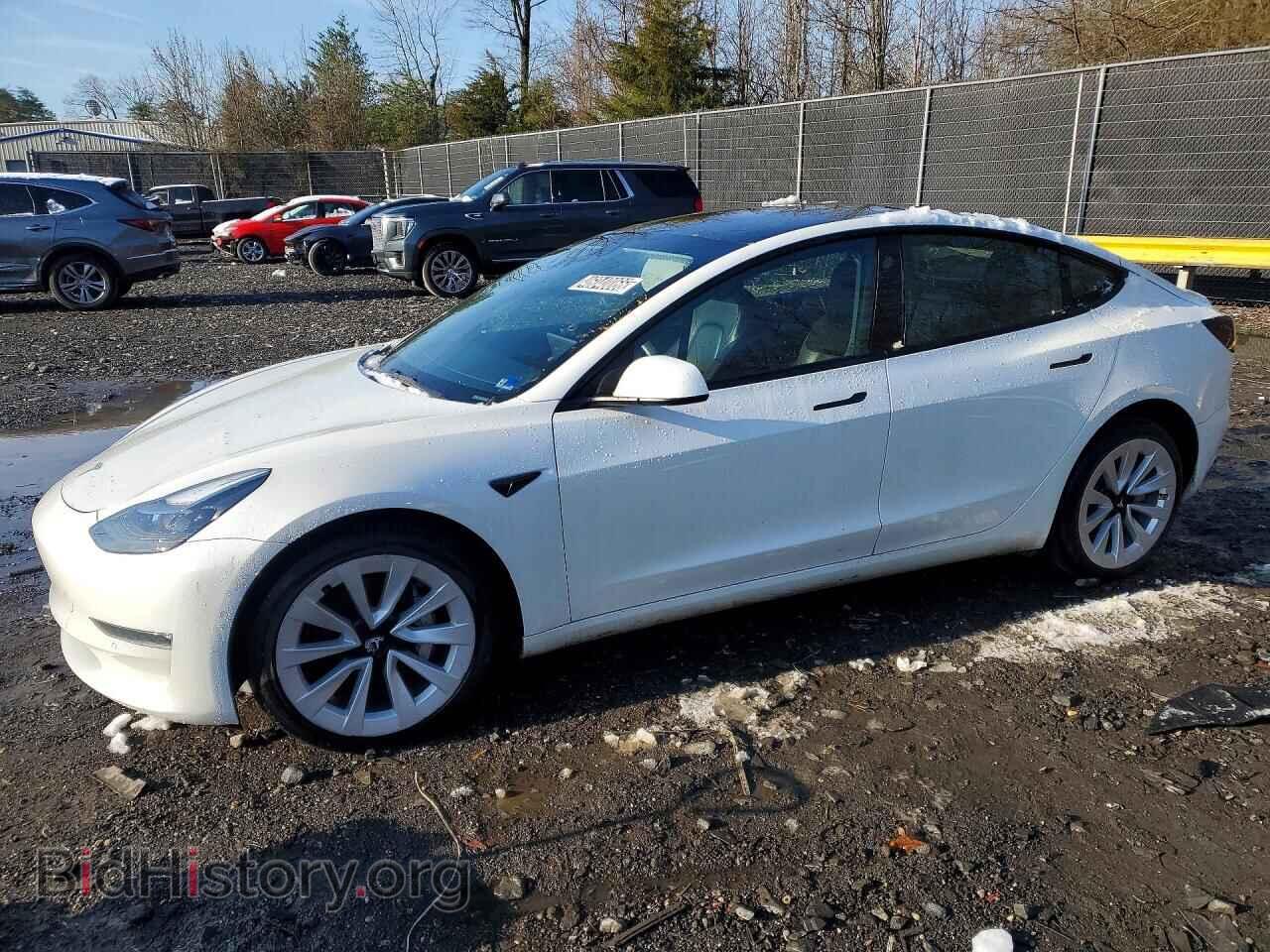 Photo 5YJ3E1EB4NF289732 - TESLA MODEL 3 2022